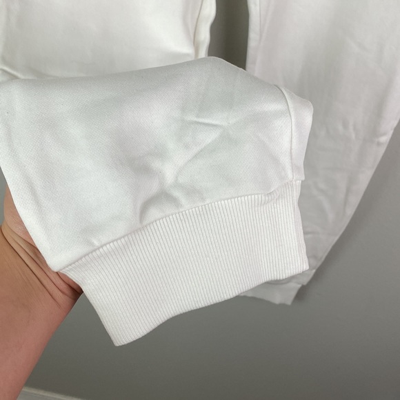 NWT Naked Wardrobe | White Cotton Blend Jogger Sweatpants Women's L - Picture 9 of 9